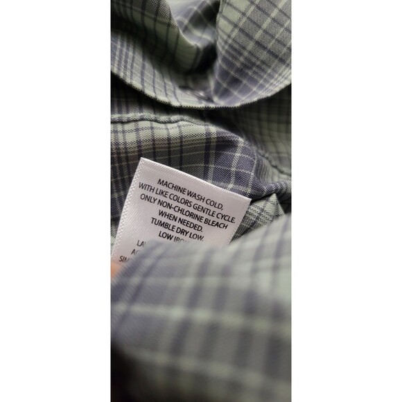 Swiss Tech SM29Y082B Long Sleeve Button Up Men's Size 3XL Green Plaid Shirt - Picture 6 of 11